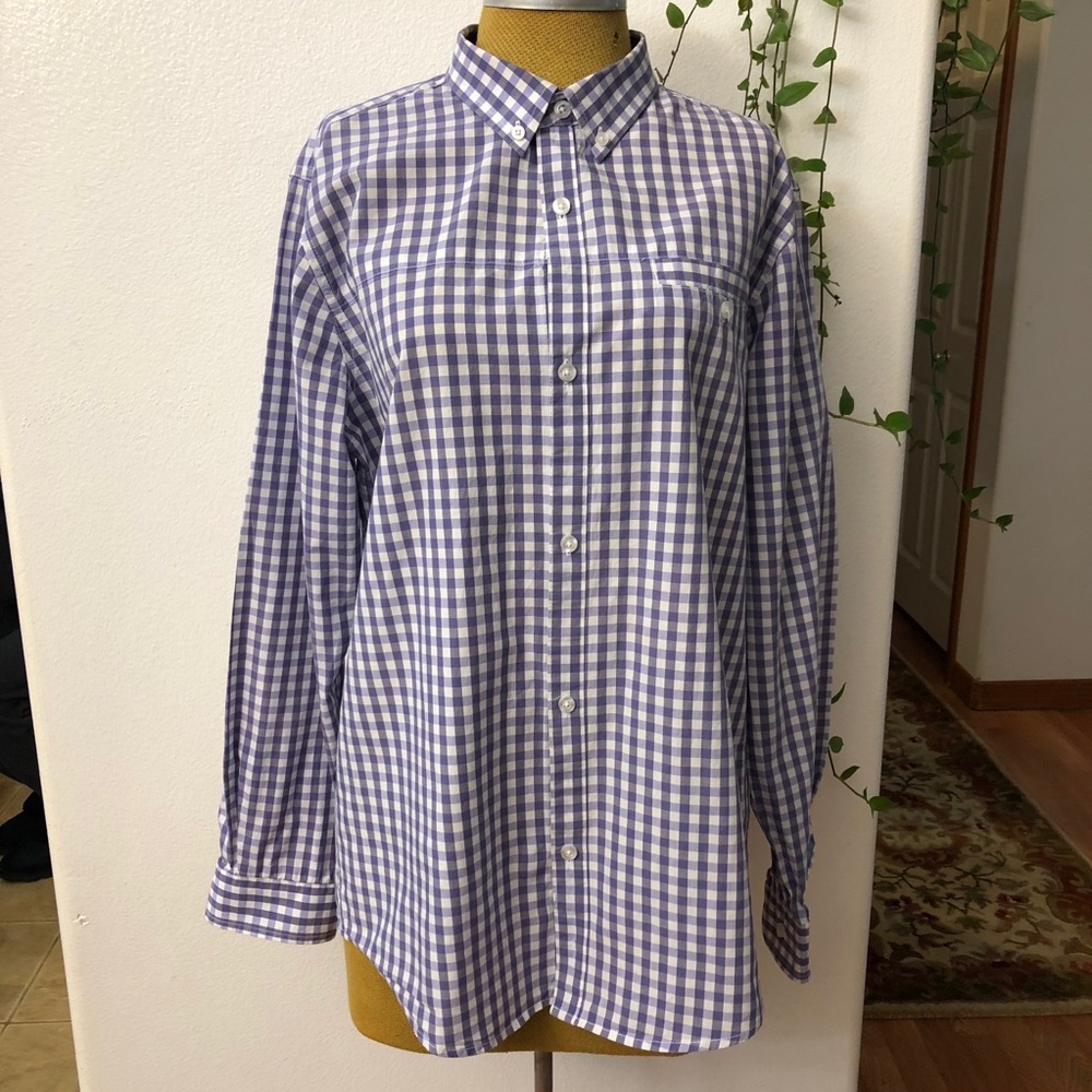 Men's Long Sleeve Plaid Woven Shirt.